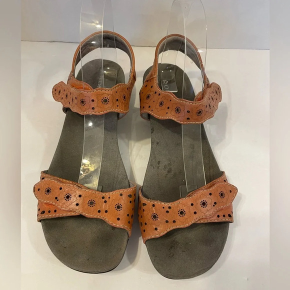 Romika Tahiti Brown Leather Sandals Size 9 - Picture 9 of 9